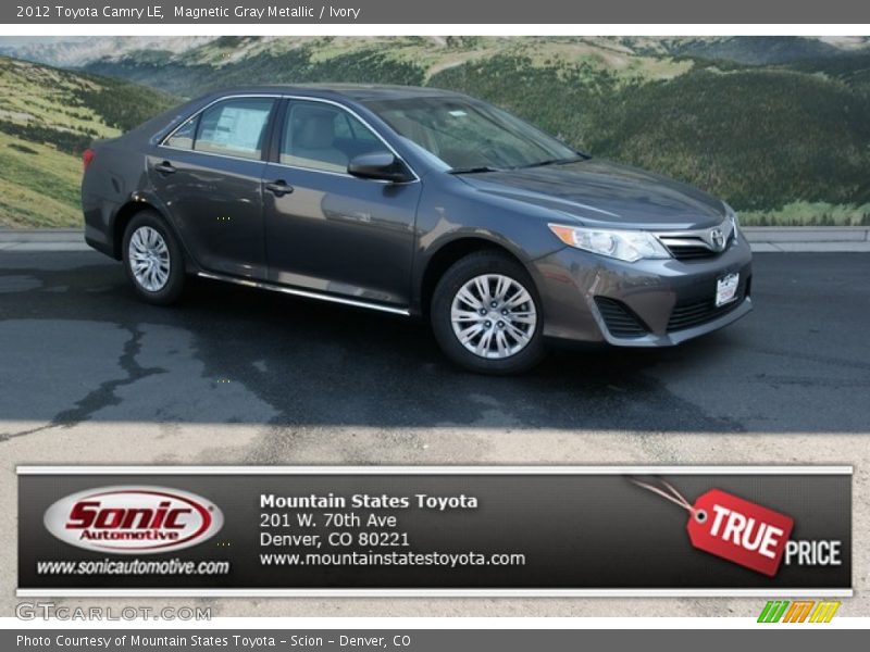 Magnetic Gray Metallic / Ivory 2012 Toyota Camry LE