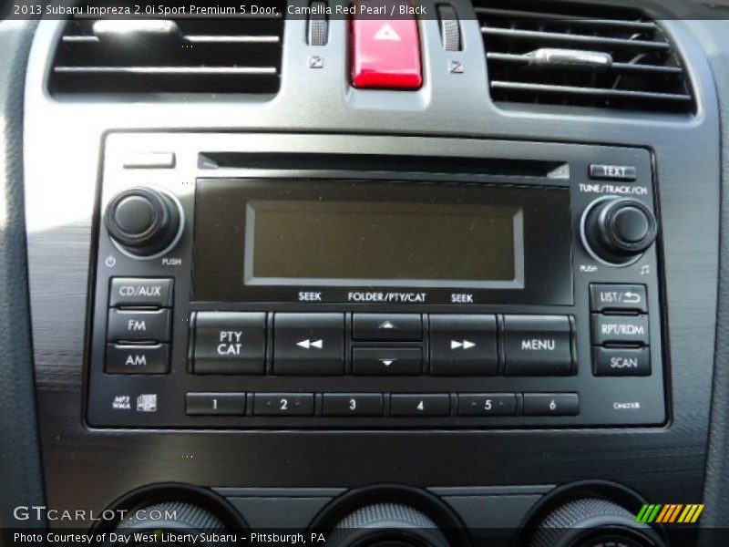 Audio System of 2013 Impreza 2.0i Sport Premium 5 Door