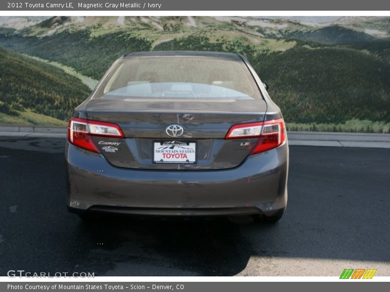 Magnetic Gray Metallic / Ivory 2012 Toyota Camry LE