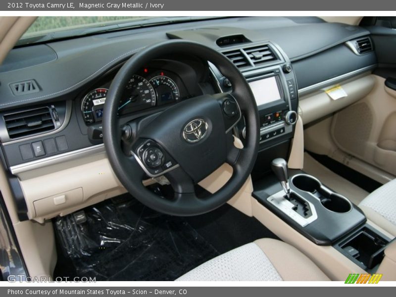 Magnetic Gray Metallic / Ivory 2012 Toyota Camry LE
