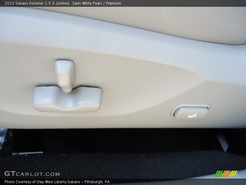 Satin White Pearl / Platinum 2013 Subaru Forester 2.5 X Limited