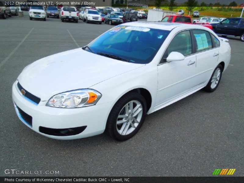 Summit White / Ebony 2012 Chevrolet Impala LTZ