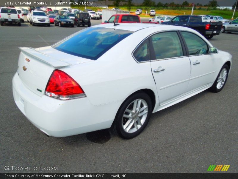 Summit White / Ebony 2012 Chevrolet Impala LTZ