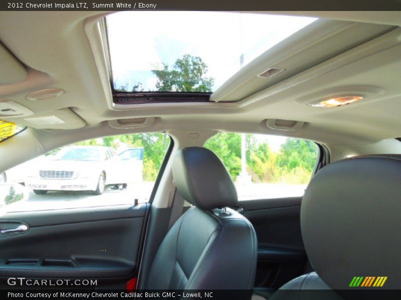 Summit White / Ebony 2012 Chevrolet Impala LTZ