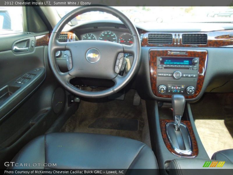 Summit White / Ebony 2012 Chevrolet Impala LTZ
