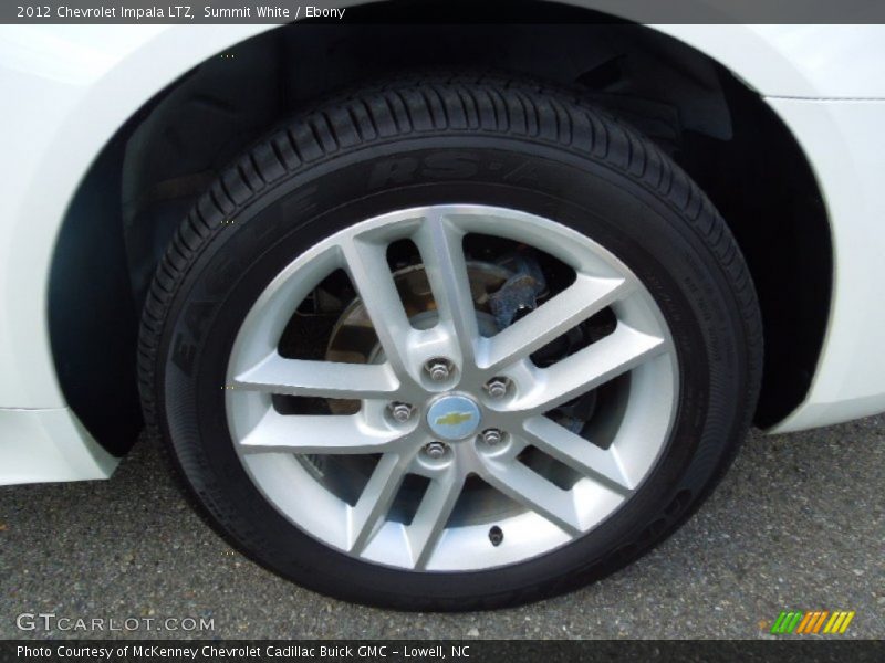 Summit White / Ebony 2012 Chevrolet Impala LTZ