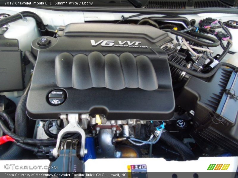Summit White / Ebony 2012 Chevrolet Impala LTZ
