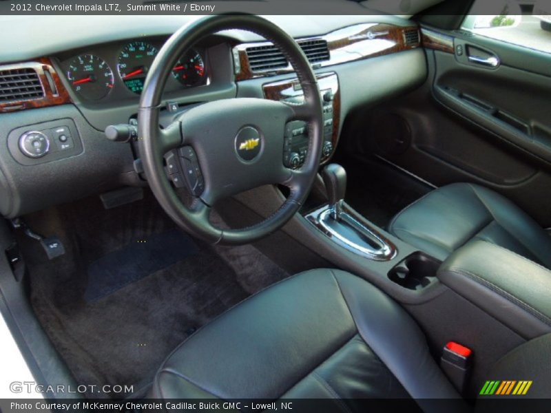 Summit White / Ebony 2012 Chevrolet Impala LTZ