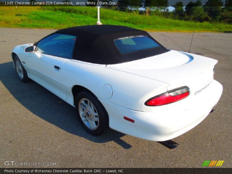 Arctic White / Dark Gray 1995 Chevrolet Camaro Z28 Convertible