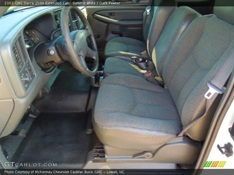 Summit White / Dark Pewter 2003 GMC Sierra 1500 Extended Cab