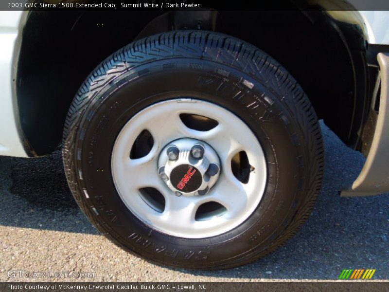 Summit White / Dark Pewter 2003 GMC Sierra 1500 Extended Cab