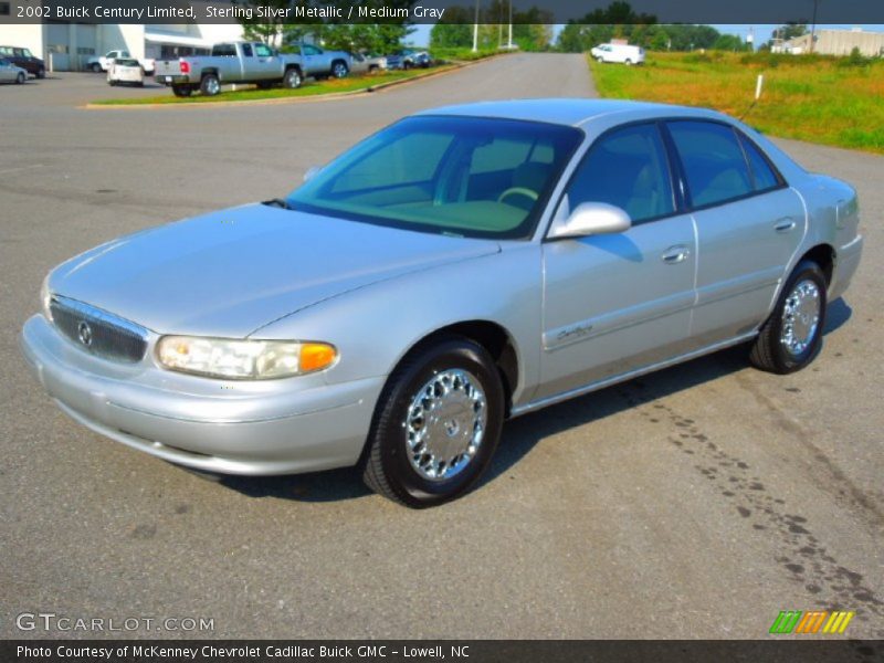 Sterling Silver Metallic / Medium Gray 2002 Buick Century Limited