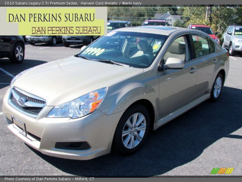 Harvest Gold Metallic / Warm Ivory 2010 Subaru Legacy 2.5i Premium Sedan