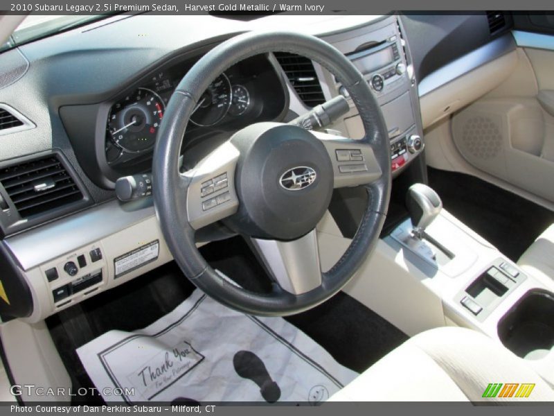  2010 Legacy 2.5i Premium Sedan Warm Ivory Interior