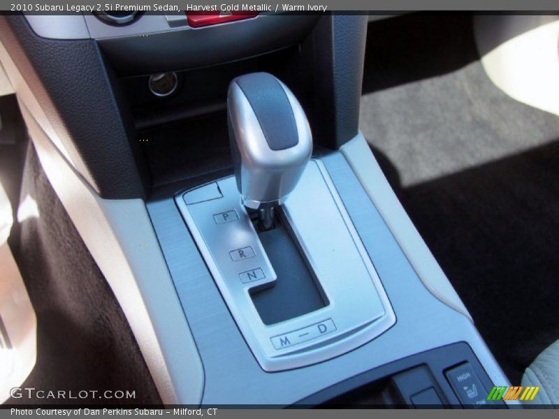  2010 Legacy 2.5i Premium Sedan Lineartronic CVT Automatic Shifter