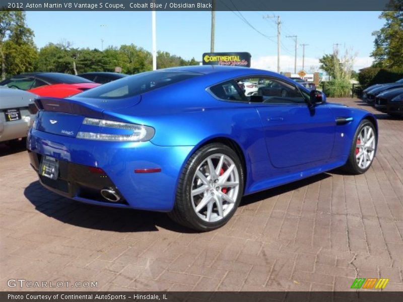 Cobalt Blue / Obsidian Black 2012 Aston Martin V8 Vantage S Coupe