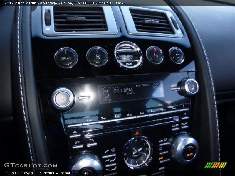 Controls of 2012 V8 Vantage S Coupe