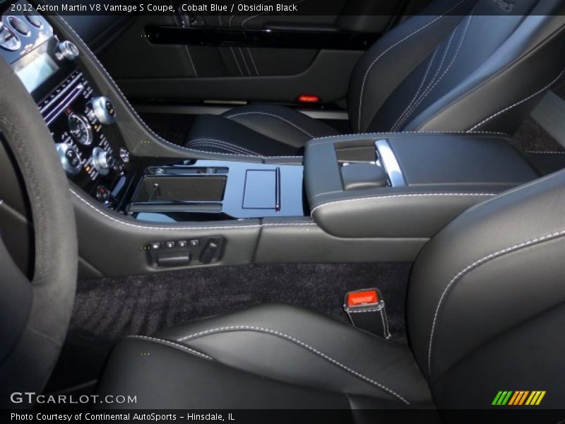Cobalt Blue / Obsidian Black 2012 Aston Martin V8 Vantage S Coupe
