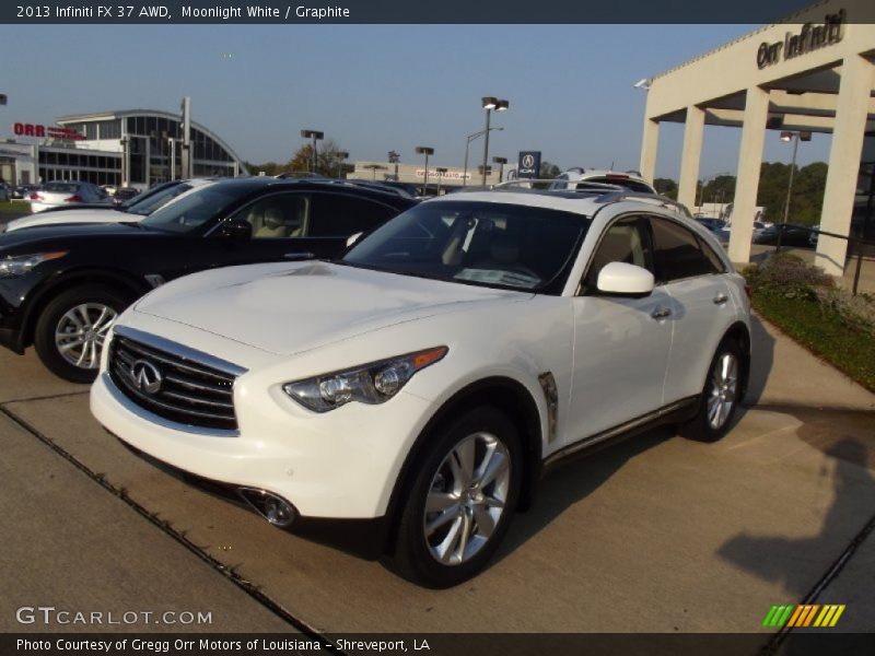 Moonlight White / Graphite 2013 Infiniti FX 37 AWD