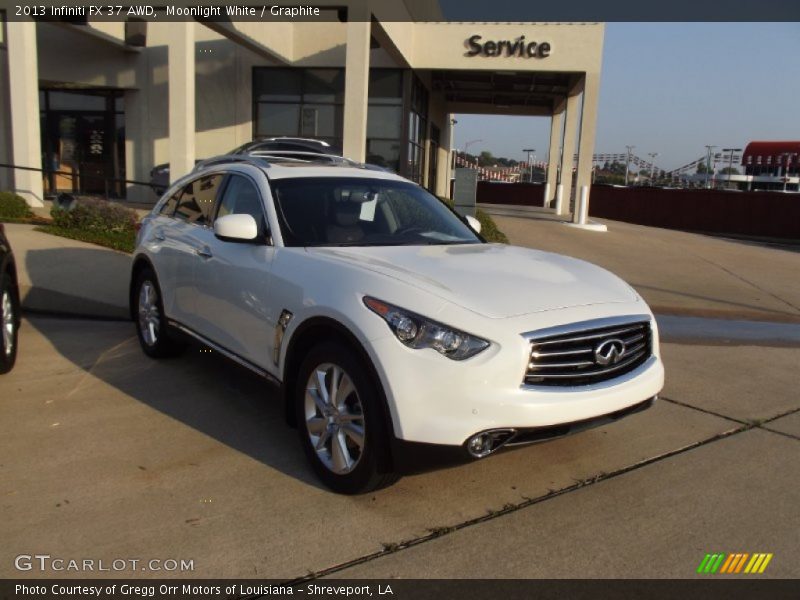 Moonlight White / Graphite 2013 Infiniti FX 37 AWD