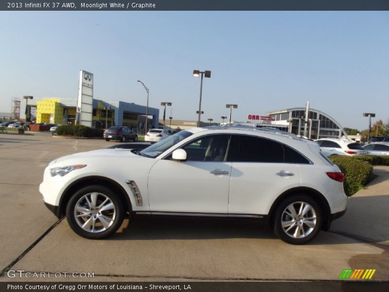 Moonlight White / Graphite 2013 Infiniti FX 37 AWD