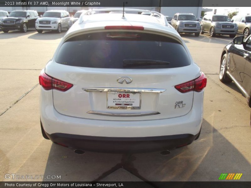 Moonlight White / Graphite 2013 Infiniti FX 37 AWD