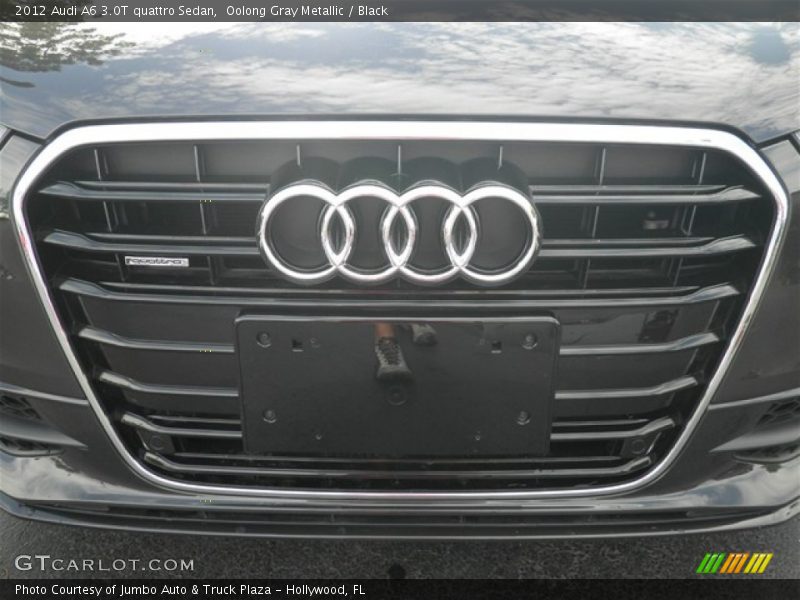 Oolong Gray Metallic / Black 2012 Audi A6 3.0T quattro Sedan
