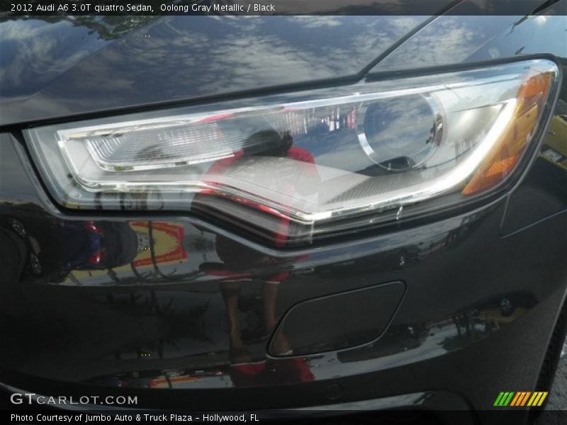 Oolong Gray Metallic / Black 2012 Audi A6 3.0T quattro Sedan