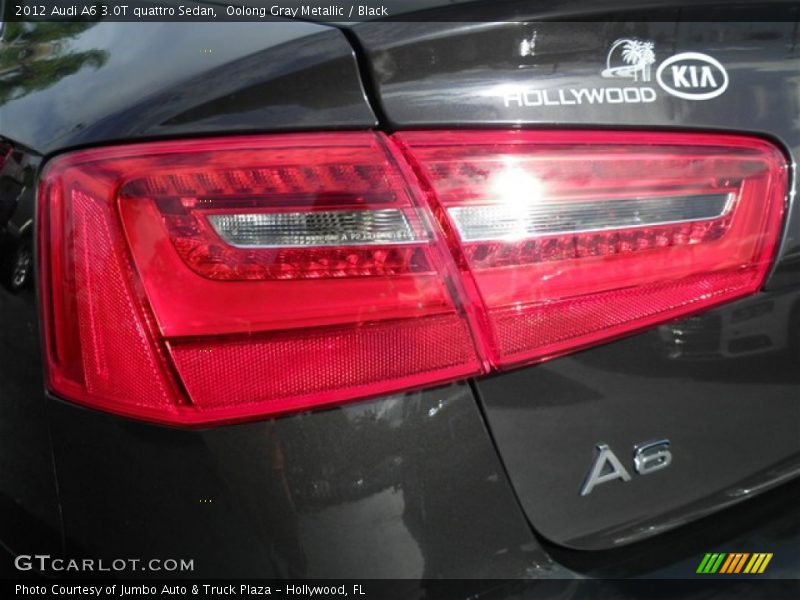 Oolong Gray Metallic / Black 2012 Audi A6 3.0T quattro Sedan