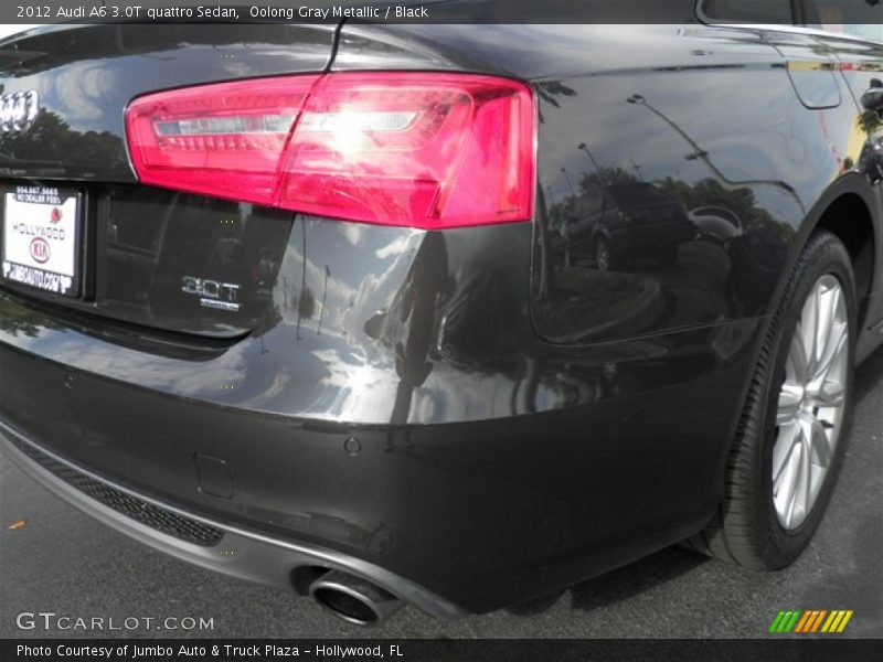 Oolong Gray Metallic / Black 2012 Audi A6 3.0T quattro Sedan