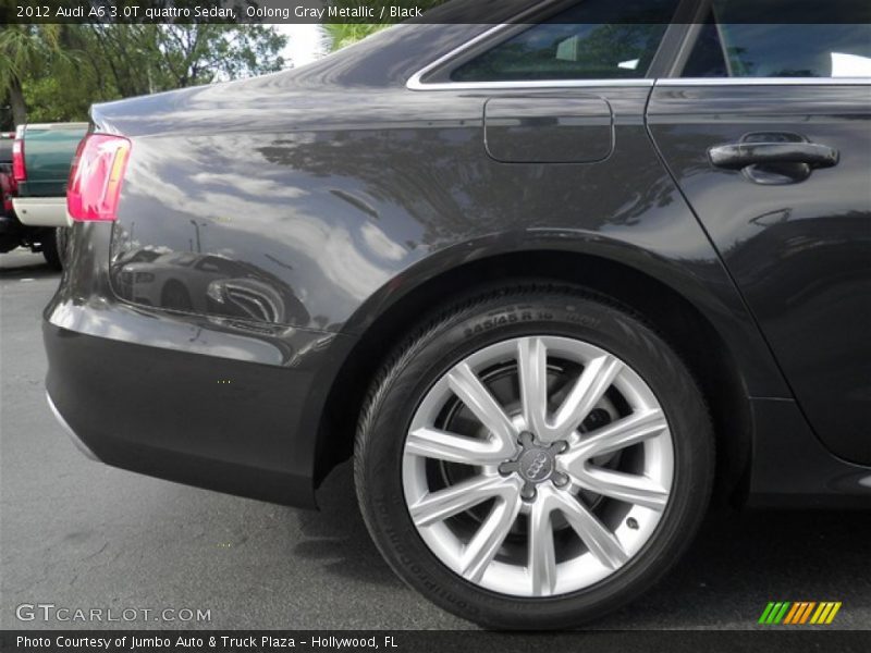 Oolong Gray Metallic / Black 2012 Audi A6 3.0T quattro Sedan