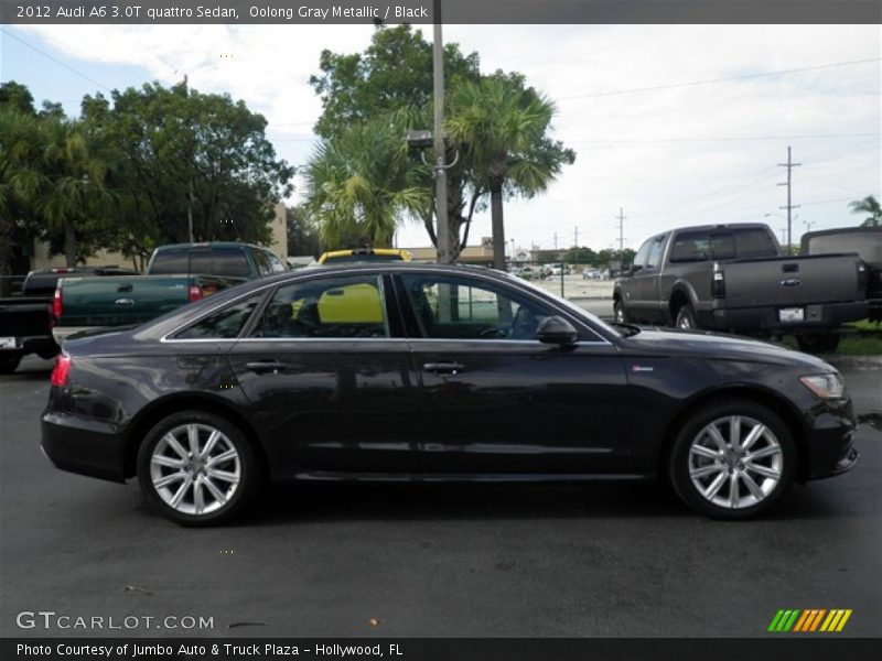 Oolong Gray Metallic / Black 2012 Audi A6 3.0T quattro Sedan