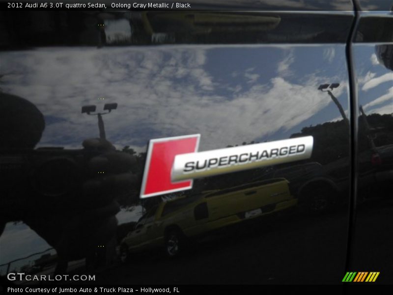 Oolong Gray Metallic / Black 2012 Audi A6 3.0T quattro Sedan