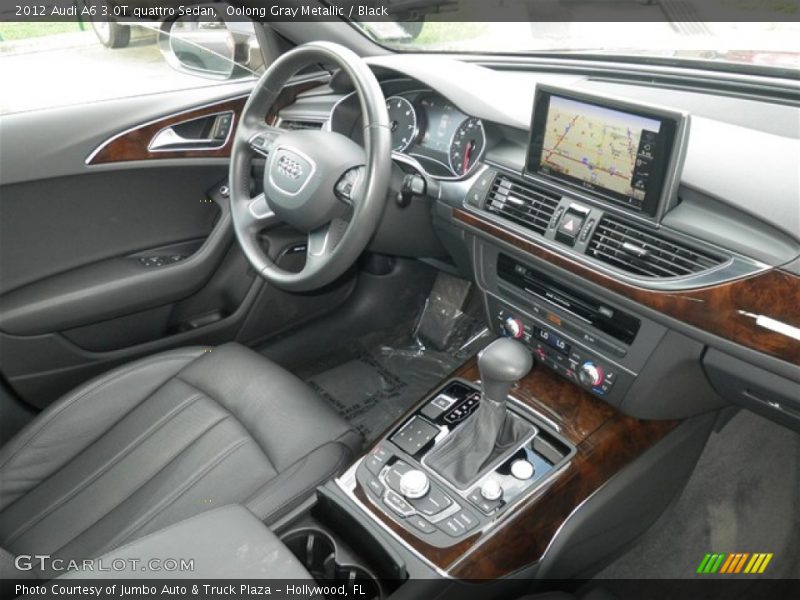 Oolong Gray Metallic / Black 2012 Audi A6 3.0T quattro Sedan