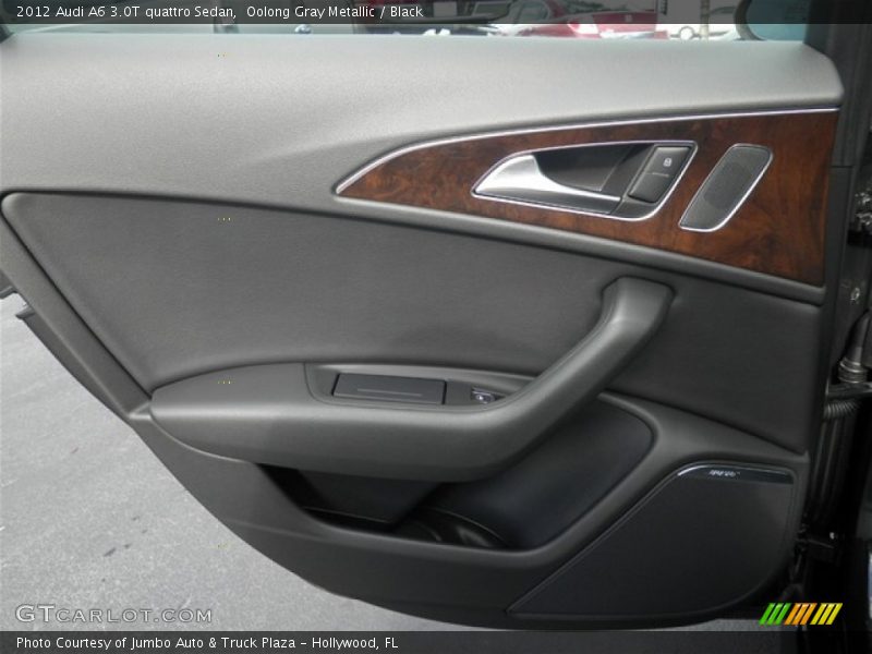 Oolong Gray Metallic / Black 2012 Audi A6 3.0T quattro Sedan