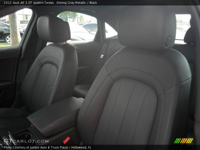 Oolong Gray Metallic / Black 2012 Audi A6 3.0T quattro Sedan