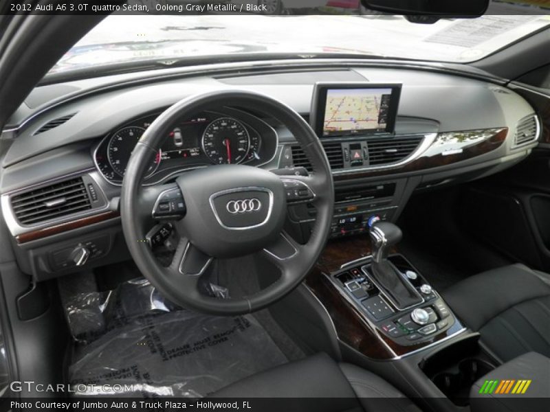 Oolong Gray Metallic / Black 2012 Audi A6 3.0T quattro Sedan