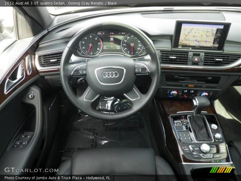 Oolong Gray Metallic / Black 2012 Audi A6 3.0T quattro Sedan