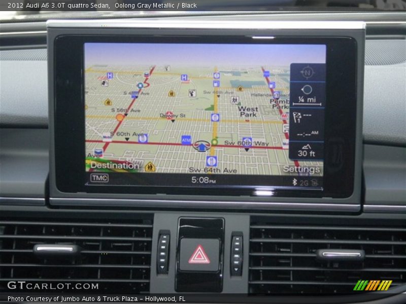 Oolong Gray Metallic / Black 2012 Audi A6 3.0T quattro Sedan