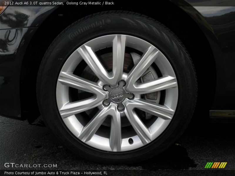 Oolong Gray Metallic / Black 2012 Audi A6 3.0T quattro Sedan
