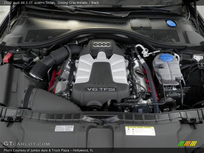 Oolong Gray Metallic / Black 2012 Audi A6 3.0T quattro Sedan