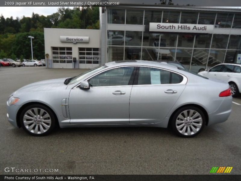 Liquid Silver Metallic / Charcoal/Charcoal 2009 Jaguar XF Luxury