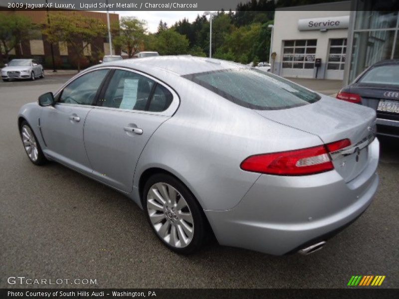 Liquid Silver Metallic / Charcoal/Charcoal 2009 Jaguar XF Luxury