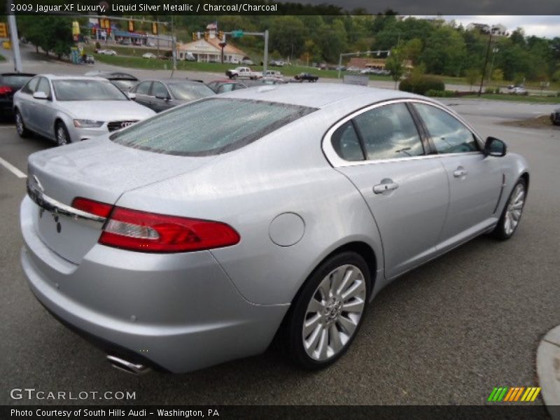 Liquid Silver Metallic / Charcoal/Charcoal 2009 Jaguar XF Luxury