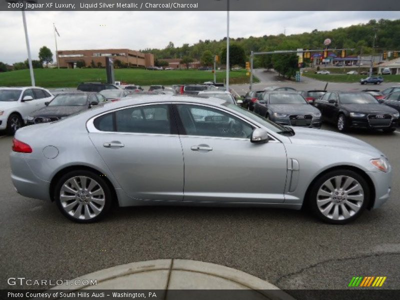 Liquid Silver Metallic / Charcoal/Charcoal 2009 Jaguar XF Luxury