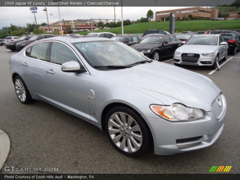 Liquid Silver Metallic / Charcoal/Charcoal 2009 Jaguar XF Luxury