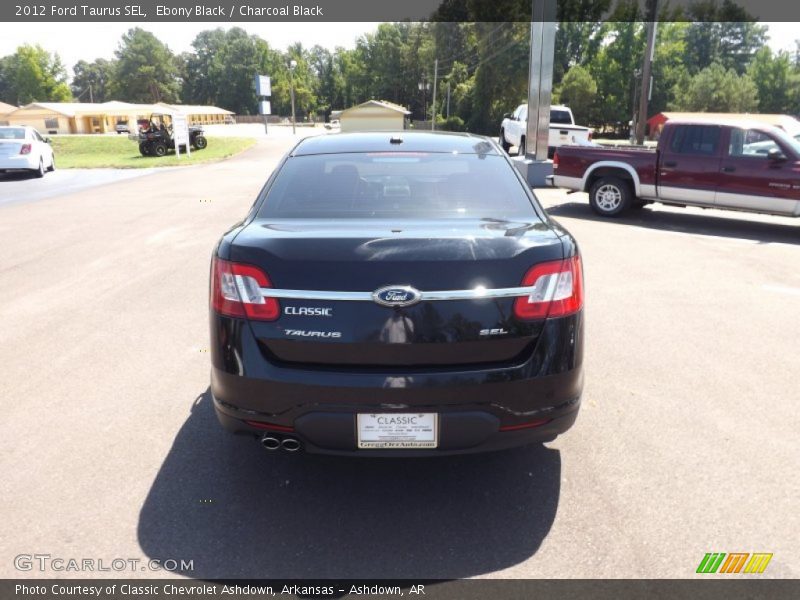 Ebony Black / Charcoal Black 2012 Ford Taurus SEL