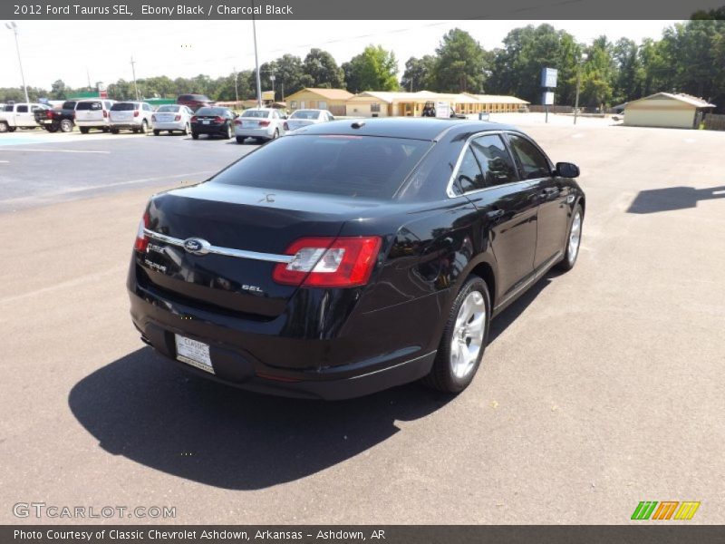 Ebony Black / Charcoal Black 2012 Ford Taurus SEL