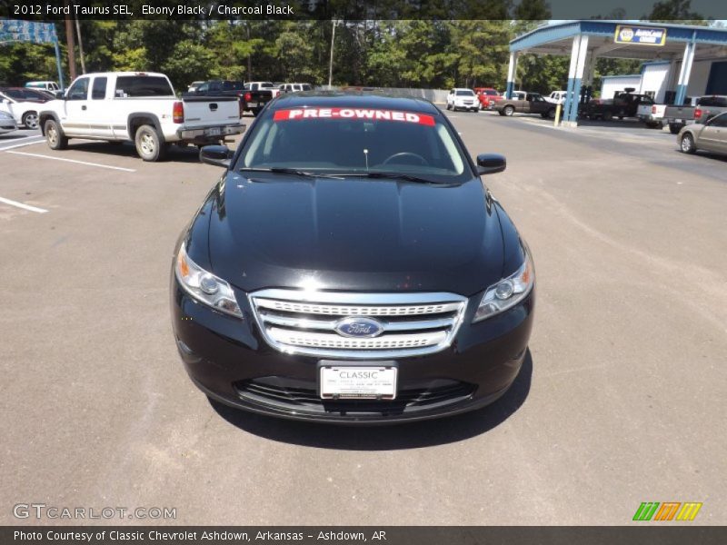 Ebony Black / Charcoal Black 2012 Ford Taurus SEL