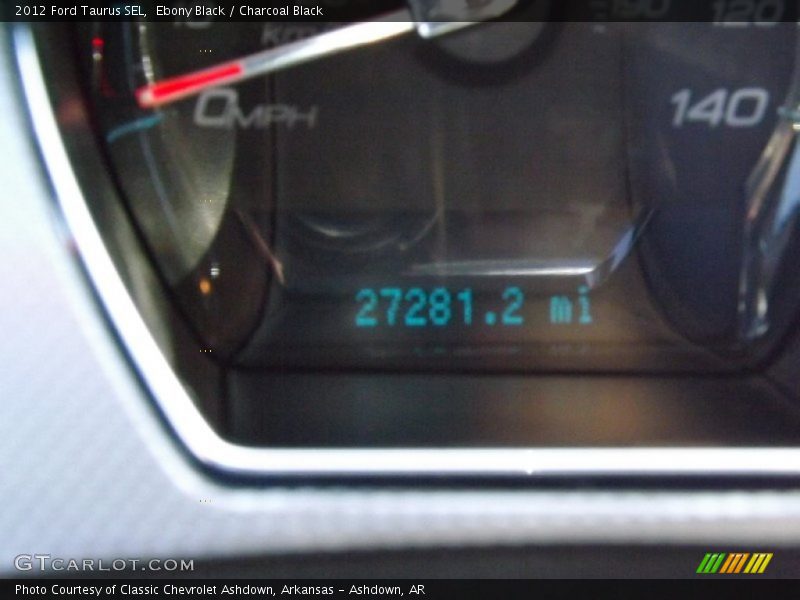 Ebony Black / Charcoal Black 2012 Ford Taurus SEL